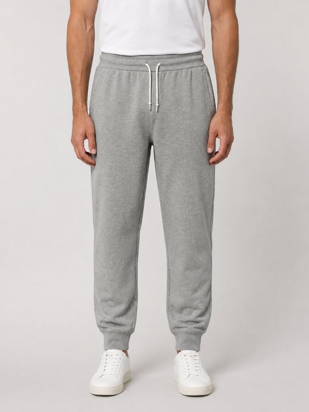 All in Motion Men’s Gray Cotton Fleece Jogger Pants Size L Drawstring